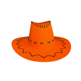 SOMBRERO VAQUERO FLUOR NARANJA